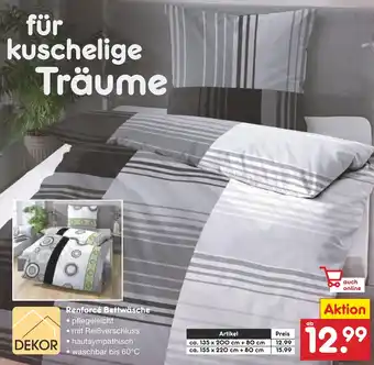 Netto Marken-Discount DEKOR Renforcé Bettwäsche Angebot