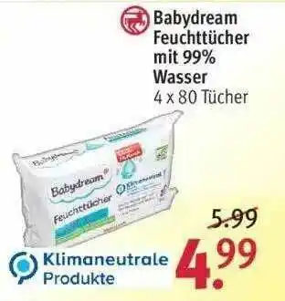 Rossmann Babydream Feuchttücher Mit 99% Wasser Angebot