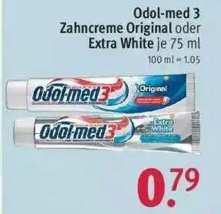 Rossmann Odol-med 3 Zahncreme Original Oder Extra White Angebot