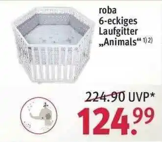 Rossmann Roba 6-eckiges Laufgitter „animals” Angebot