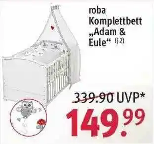 Rossmann Roba Komplettbett „adam & Eule” Angebot