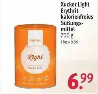 Rossmann Xucker Light Erythrit Kalorienfreies Süßungs Mittel Angebot