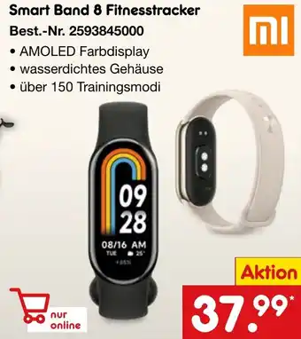 Netto Marken-Discount Xiaomi Smart Band 8 Fitnesstracker Angebot