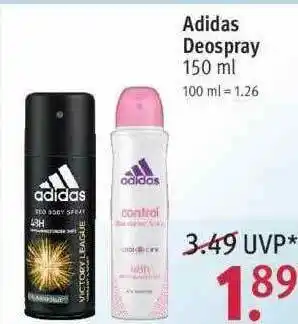 Rossmann Adidas Deospray Angebot