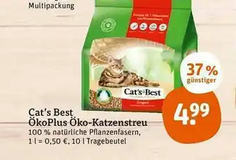 tegut Cat's Best ökoplus öko-katzenstreu Angebot