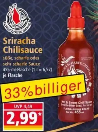 Norma Sriracha Chilisauce 455 ml Flasche Angebot