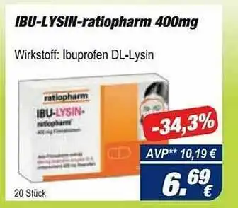 Easy Apotheke Ibu-lysin-ratiopharm Angebot