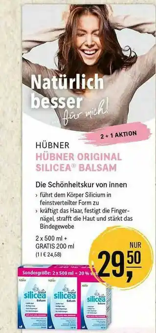 Reformhaus Bacher Hübner Original Silicea Balsam Angebot