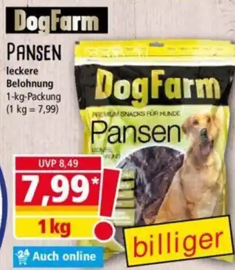 Norma DogFarm Pansen 1 kg Packung Angebot