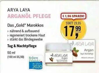 Reformhaus Bacher Arya Laya Arganöl Pflege Angebot