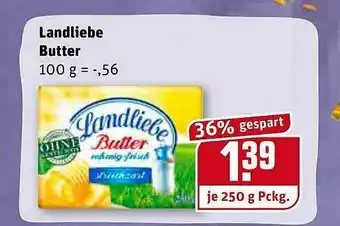 REWE Landliebe Butter Angebot