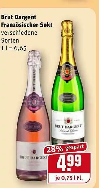 REWE Brut Dargent Franzosische Sekt Angebot
