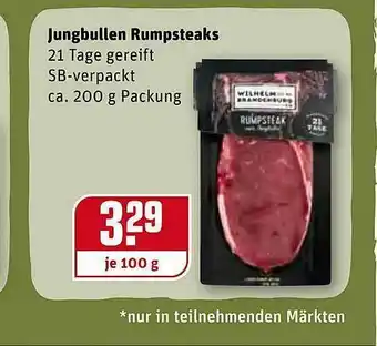 REWE Jungbullen Rumpsteaks Angebot