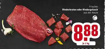 REWE Frischer Rinderbraten Oder Rindergulasch Angebot