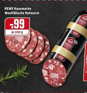 REWE Rewe Hausmarke Westfälische Rotwurst Angebot