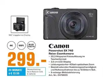 Saturn Canon Powershot Sx 740 Reise-zoomkamera Angebot