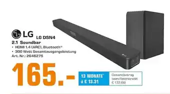 Saturn Lg Lg Dsn4 2.1 Soundbar Angebot