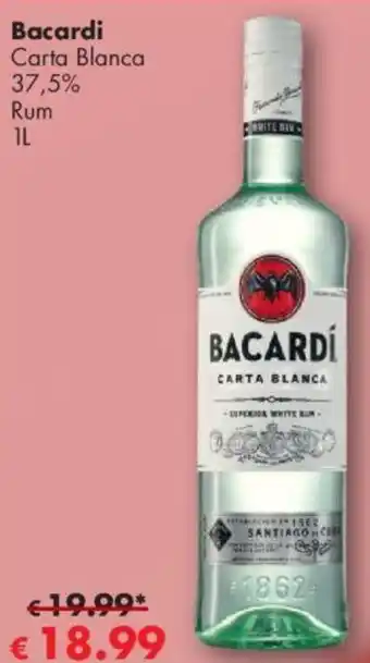 Travel Free Bacardi Carta Blanca Rum 1 L Angebot