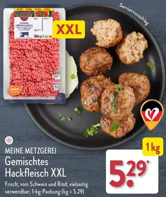 Aldi Nord MEINE METZGEREI Gemischtes Hackfleisch XXL 1kg Angebot