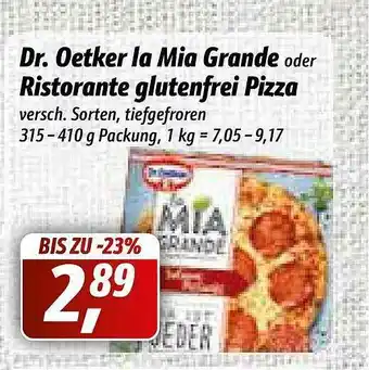 Simmel Dr. Oetker La Mia Grande Oder Ristorante Glutenfrei Pizza Angebot