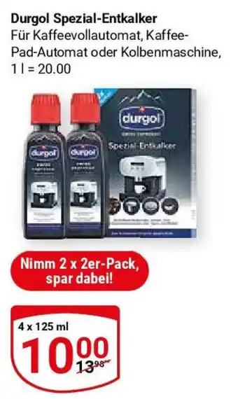 Globus Durgol Spezial-Entkalker je 4 x 125 ml Angebot