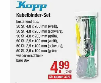 V Baumarkt Kopp Kabelbinder-set Angebot