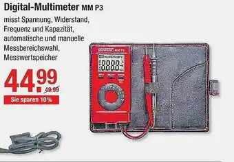 V Baumarkt Digital-multimeter Mm P3 Angebot