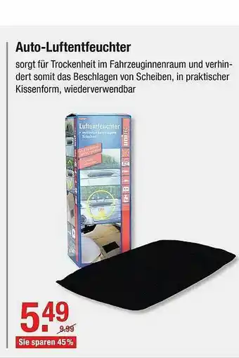 V Baumarkt Auto-luftentfeuchter Angebot