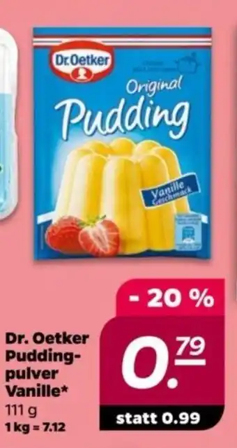 NETTO Dr. Oetker Pudding-pulver Vanille 111 g Angebot