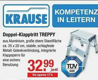 V Baumarkt Krause Doppel-klapptritt Treppy Angebot