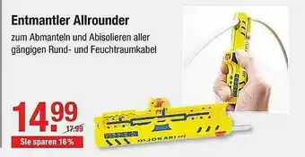 V Baumarkt Entmantler Allrounder Angebot