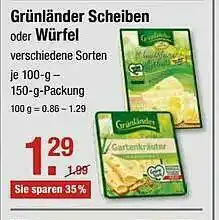 V Markt Grünländer Scheiben Oder Würfel Angebot