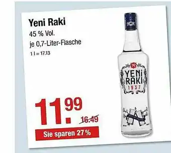 V Markt Yeni Raki Angebot