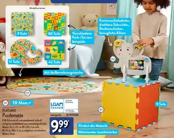 Aldi Nord PLAYLAND Puzzlematte Angebot