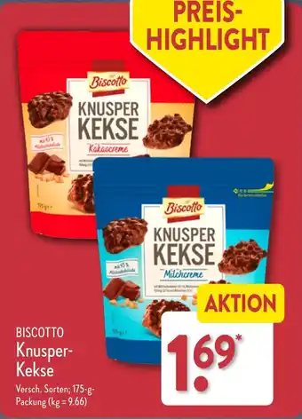 Aldi Nord BISCOTTO Knusper-Kekse 175 g Packung Angebot