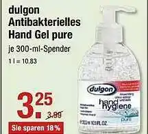 V Markt Dulbon Antibakterielles Hand Gel Pure Angebot