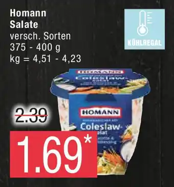 Marktkauf Homann Salate 375-400 g Angebot