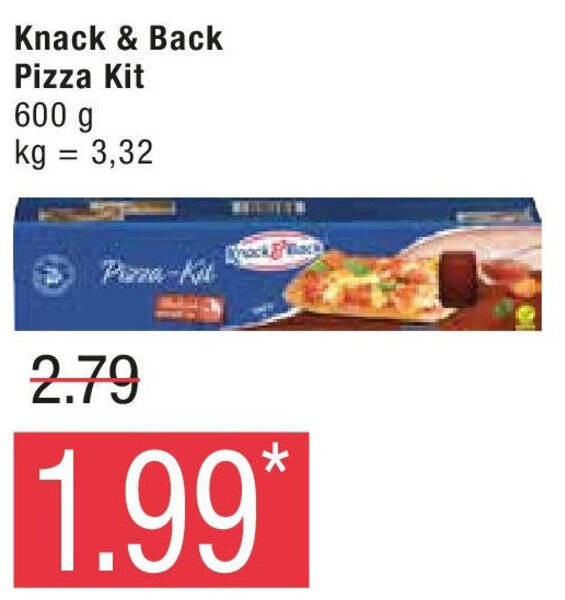 Knack & Back Pizza Kit 600 g Angebot bei Marktkauf
