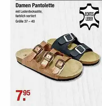 V Markt Damen Pantolette Angebot