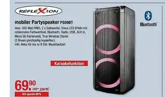 V Markt Mobiler Partyspeaker Ps09bt Angebot