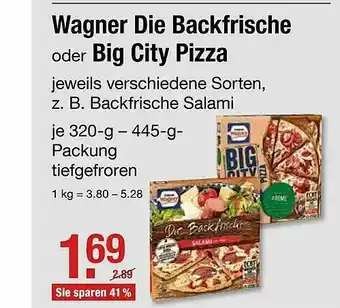 Vitalia Wagner Die Backfrische Oder Big City Pizza Angebot