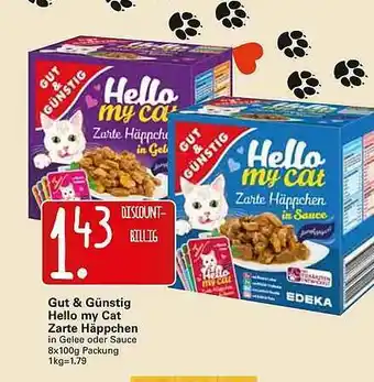 WEZ Gut & Günstig Hello My Cat Zarte Häppchen Angebot