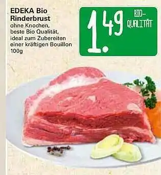 WEZ Edeka Bio Rinderbrust Angebot