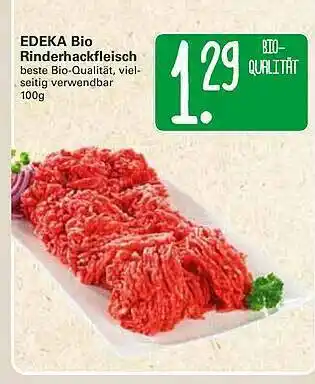 WEZ Edeka Bio Rinderhackfleisch Angebot