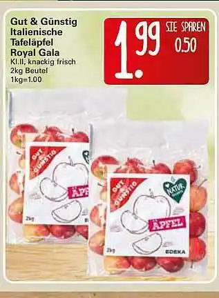 WEZ Gut & Günstig Italienische Tafeläpfel Royal Gala Angebot