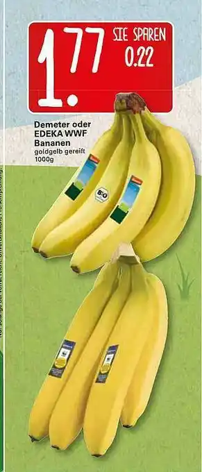 WEZ Demeter Oder Edeka Wwf Bananen Angebot