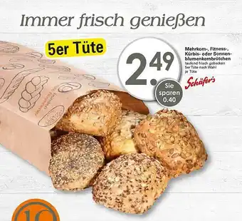 WEZ Mehrkorn-, Fitness-, Kürbis- Oder Sonnen- Blumenkembrötchen Angebot