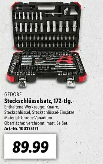 Lidl Gedore Steckschlüsselsatz 172-tlg Angebot