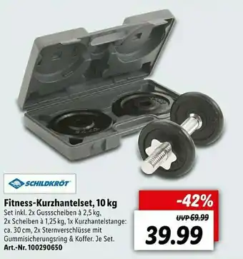 Lidl Schildkröt Fitness-kurzhantelset Angebot