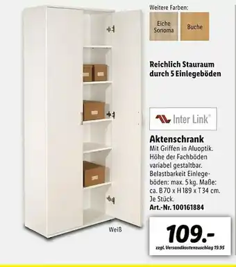 Lidl Inter Link Aktenschrank Angebot